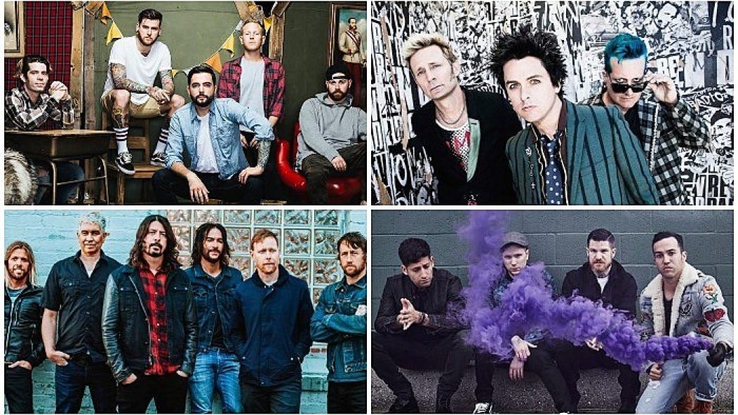 secret show bands a day to remember green day foo fighters fall out boy