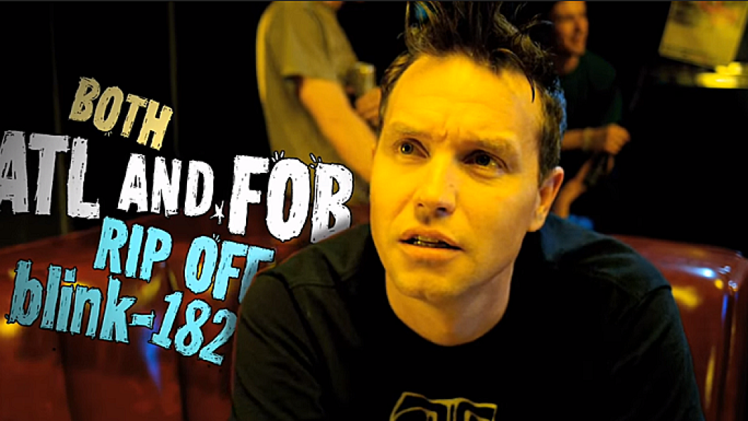 Mark Hoppus in All Time Low's music video for "Weightless"