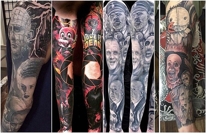 Full Horror leg sleeve tattooed by AJ  Vamp Tattoo Parlour  Facebook