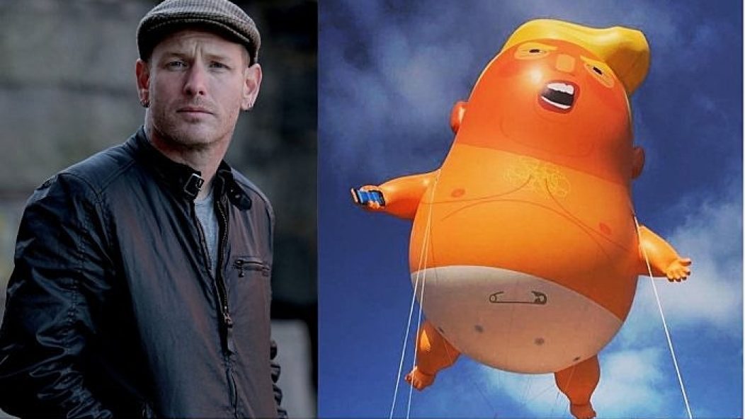Corey Taylor and the Donald Trump baby balloon