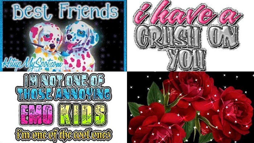 19 Myspace glitter graphics that will take you back to the good old days.