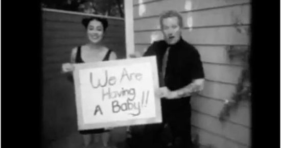 Green Day's Tre Cool and his wife Sara are expecting a baby