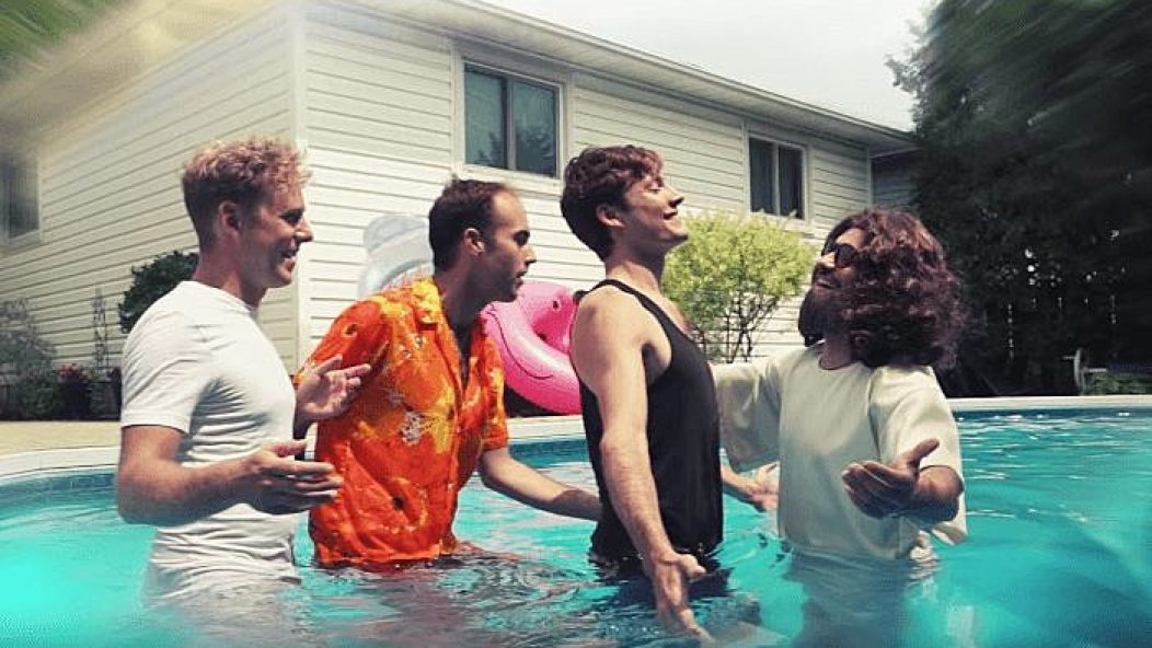 Jesus Christ drowns the Dirty Nil in “That’s What Heaven Feels Like” music video