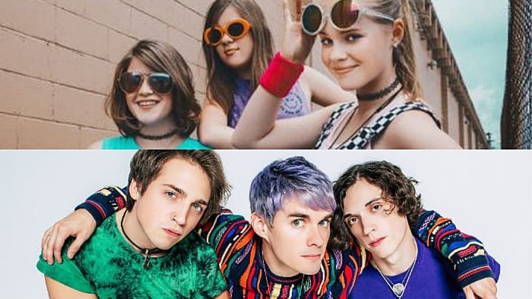 Awsten Knight with members of Waterparks and Not Ur Girlfrenz