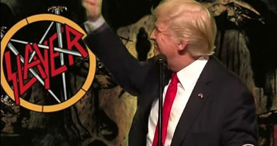 Trump sings Slayer's "Raining Blood"