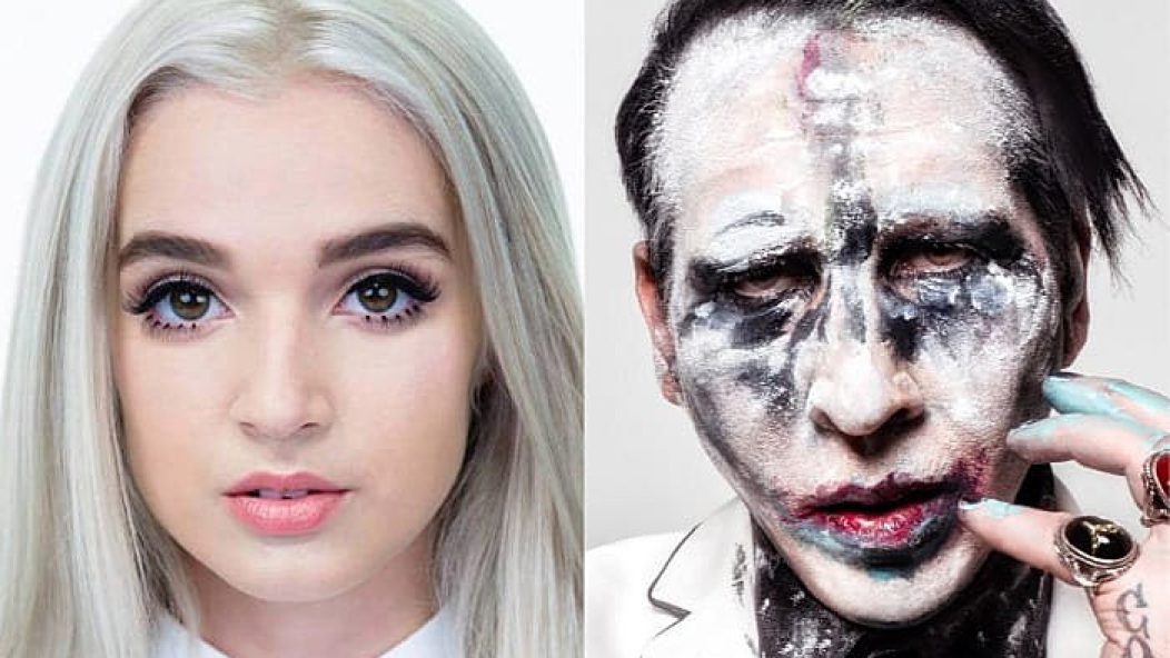 Poppy and Marilyn Manson