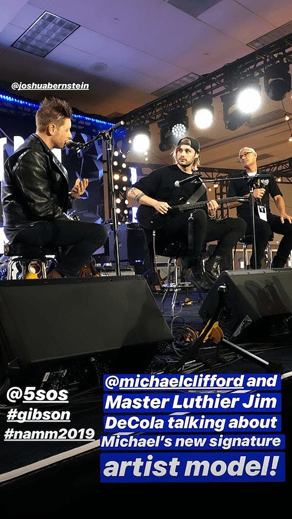 5 seconds of summer michael clifford gibson namm