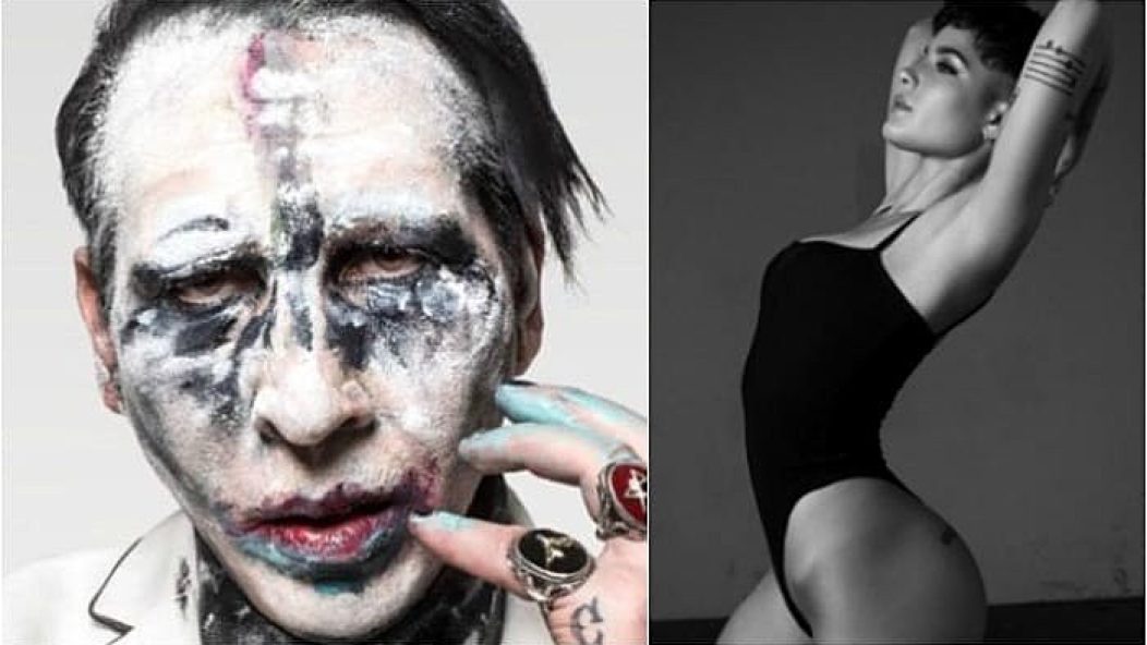 Halsey and Marilyn Manson