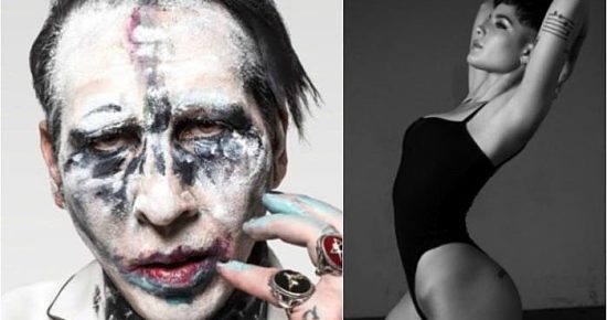Halsey and Marilyn Manson