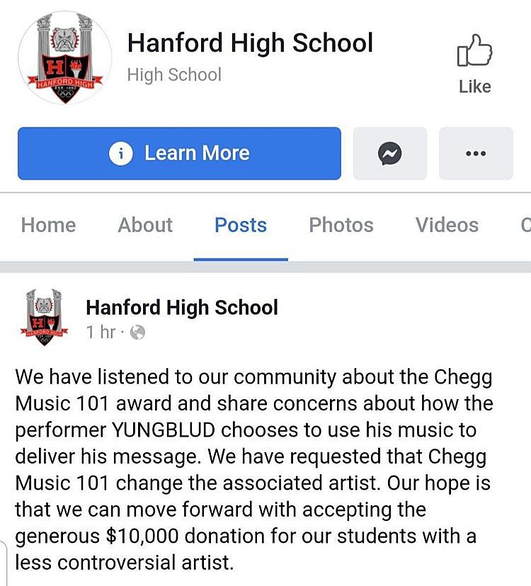 yungblud hanford high school