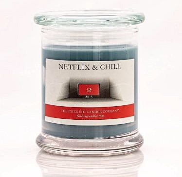 netflix and chill candle