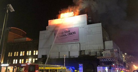 London venue fire