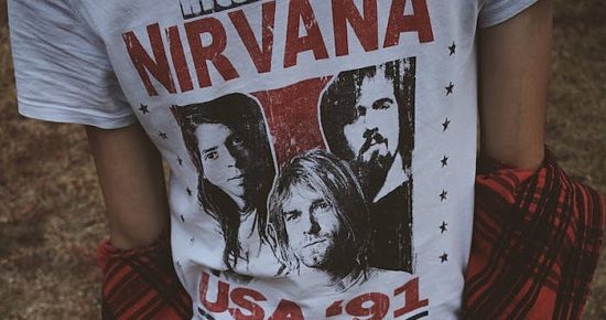 band shirt upcycle nirvana