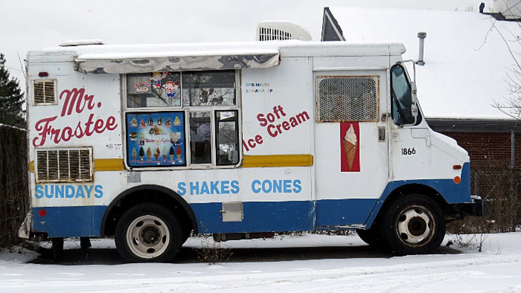 Metal Ice Cream Truck