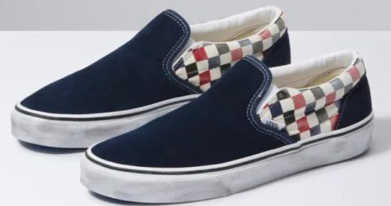 Vans washed out checkerboard