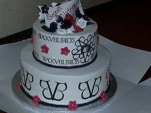 black veil brides cake