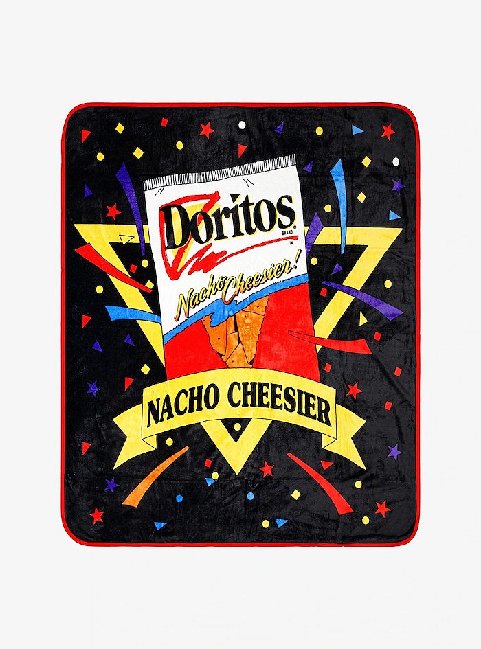 Doritos retro Nacho Cheesier throw blanket