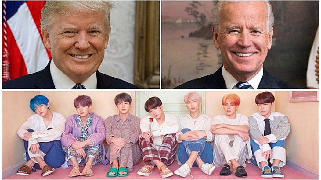 Donald Trump Joe Biden hashtag K-pop fans