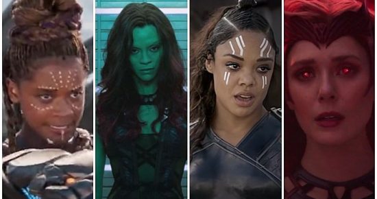 marvel women superheroes, shuri, gamora, Valkyrie, scarlet withc, wandavision