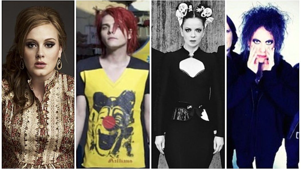 mcu bands, adele, my chemical romance, garbage, the cure