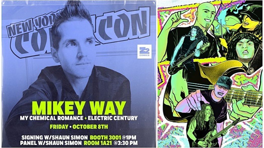 z2 comics comic con booth, mikey way
