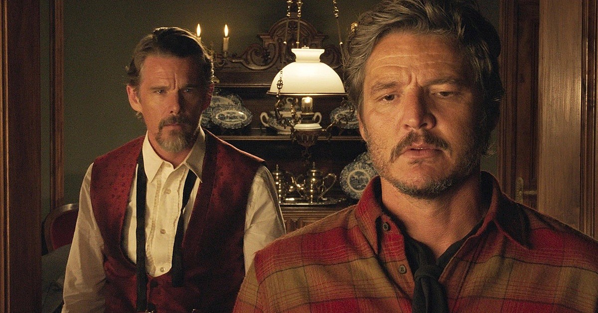 ethan hawke and pedro pescal in strange way of life