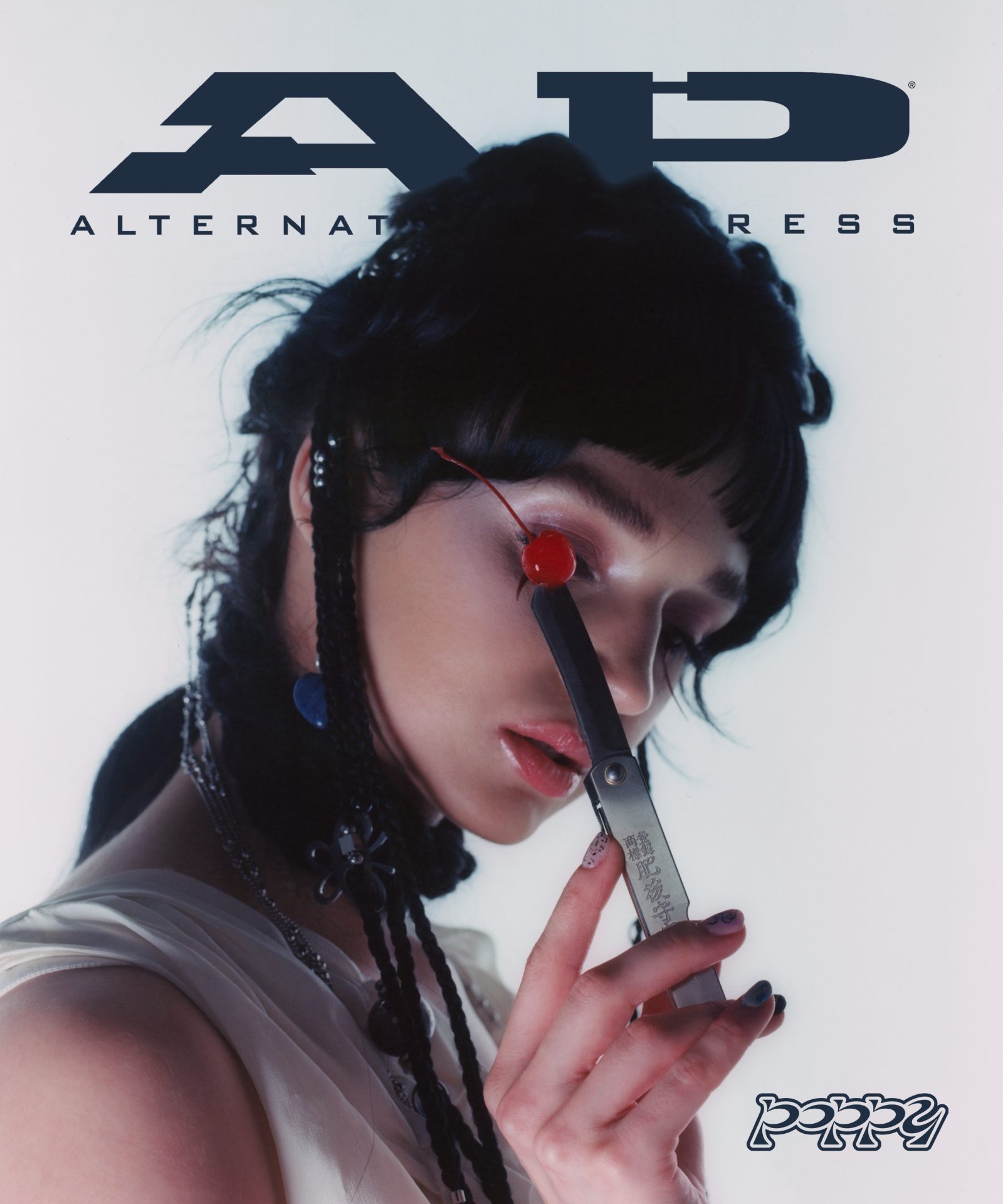 Poppy appears on the cover of Alternative Press' Fall 2023 Issue